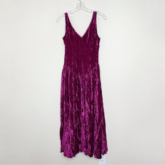 Vintage Betsey Johnson Punk Label Crushed Velvet Dress - Picture 6 of 9